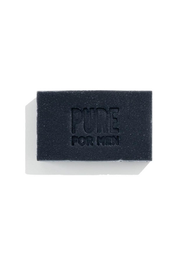 PURE FOR MEN Soap Bar Cleanser With Lavender And Activated Charcoal Hydrates & Helps Eliminate Odor Vegan 4 Oz. (3 Pack) - Image 3