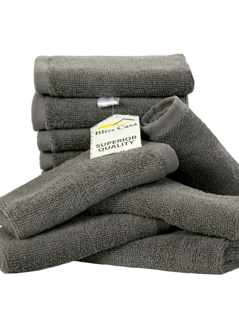 Bliss Casa Bliss Casa 100% Combed Cotton Washcloths (12 Pack, 30 x 30 CM) - 500 GSM Washcloth, Face towel Set Highly Absorbent Quick Dry and Soft Towels