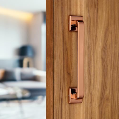 Sensi Main Door Handle – 8 Inch Premium Heavy Stainless Steel Pull Handle | Stylish & Durable Door Hardware for All Type of Doors | Rose Gold Finish| Pack of 1 - Image 1