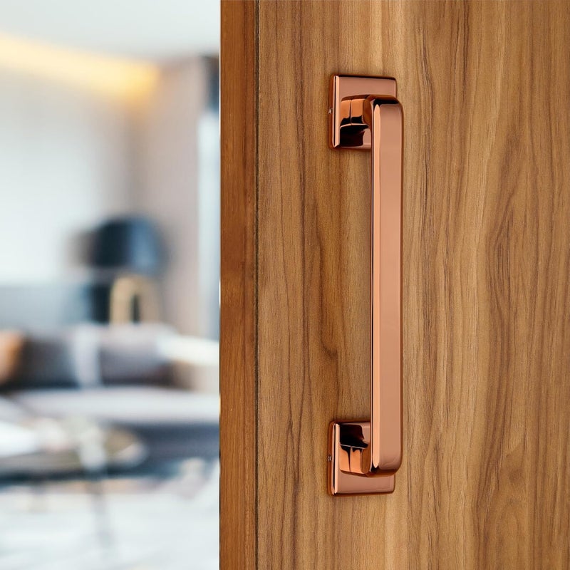 Sensi Main Door Handle – 8 Inch Premium Heavy Stainless Steel Pull Handle | Stylish & Durable Door Hardware for All Type of Doors | Rose Gold Finish| Pack of 1 - Image 4