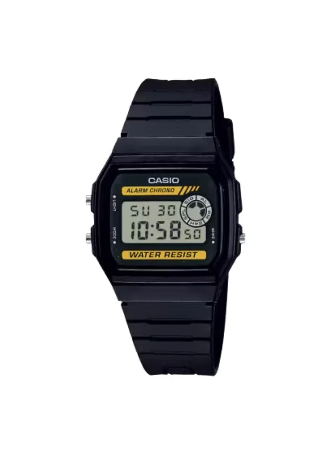 CASIO Unisex Digital Display Watch With Black Resin Strap - F-94WA-9DG
