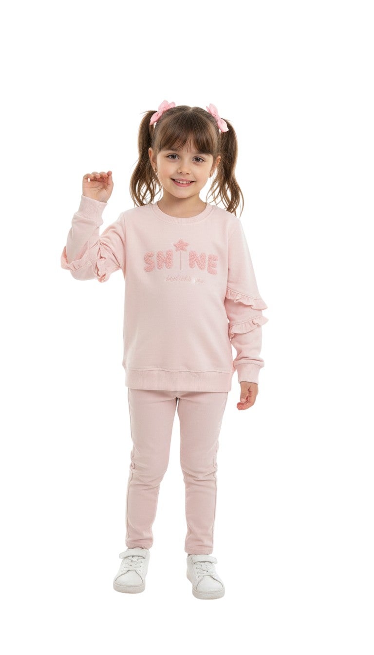Bongo Kids Wear Plain Casual Milton Blouse for Girls - Pink - Image 1