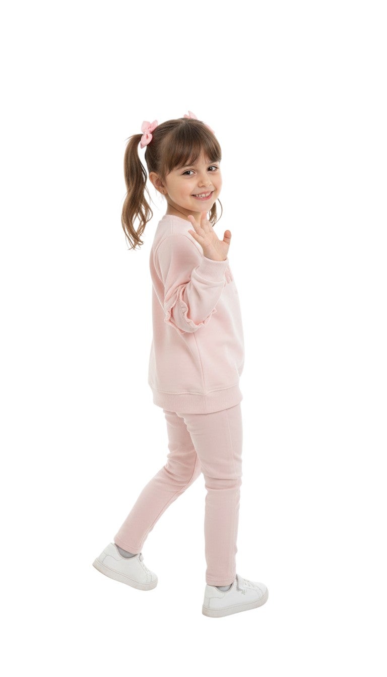 Bongo Kids Wear Plain Casual Milton Blouse for Girls - Pink - Image 3