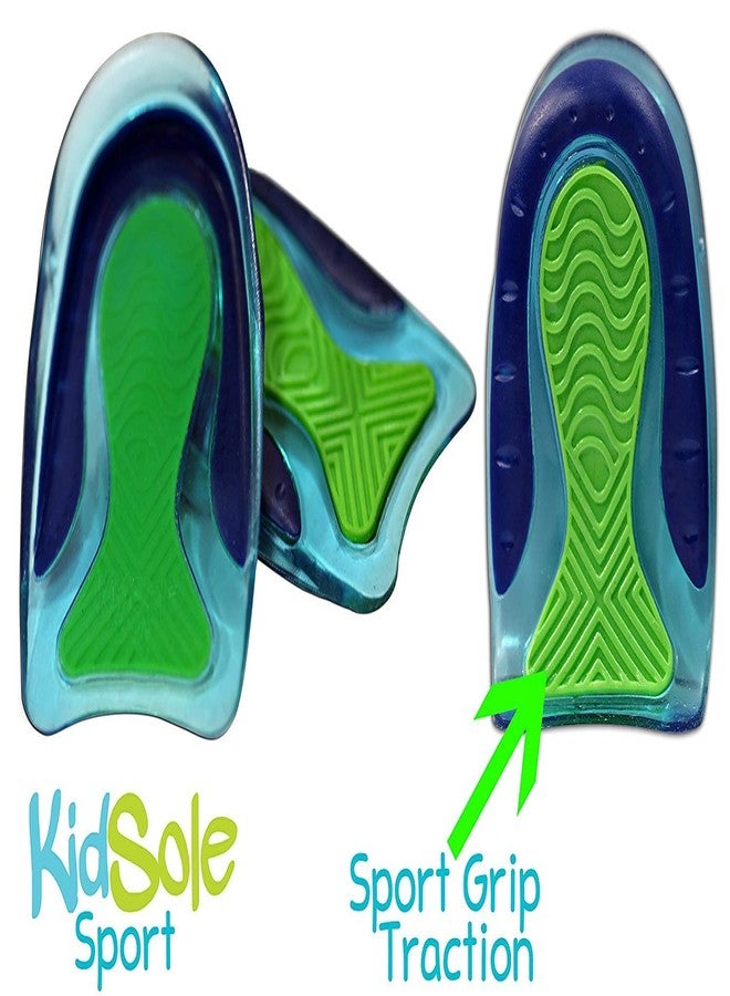 KidSole Sport Traction Shock Absorbing Lightweight Gel Heel Cups for Kid's with Sensitive Heels, Heel Spurs, Plantar Fasciitis, or Ankle Pain (2 Pairs, 4 Single Heelcups) (Kid's Size 3-7) - Image 4
