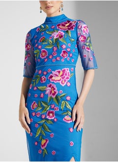 Frock and Frill Embellished Knee Lenth Dress  - Image 3