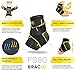 Bracoo 2 Pack Ankle Brace Compression Sleeve for Women Men Adjustable Ankle Support Strap for Sprained Plantar Fasciitis Pain Relief Injury Recovery Running Workout GYM FS60 - Image 4