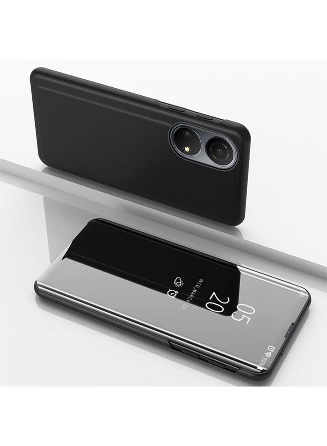 اس-توب جراب لهاتف Honor X7 2022 / X7 Play / Huawei Enjoy 30 Plus، جراب جلدي أفقي قابل للطي مع مرآة مطلية - Image 1