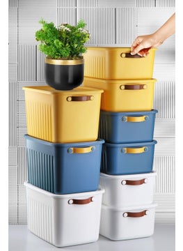 Nandy Home 3 Pieces 10 Lt Storage, Organization and Decorative Box Set with Handles and Lids  - Image 2