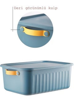 Nandy Home 3 Pieces 10 Lt Storage, Organization and Decorative Box Set with Handles and Lids  - Image 5