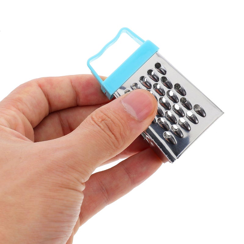Mini Stainless Steel Cheese Grater Set With Plastic Handles For Kitchen Food Preparation - Image 5
