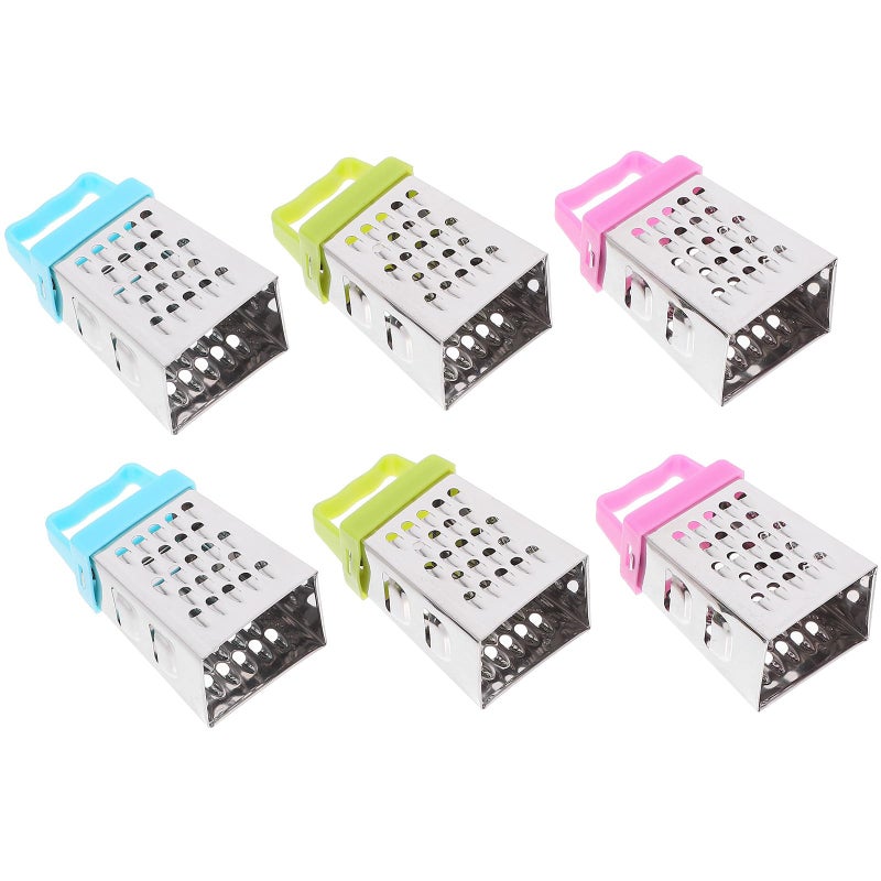 Mini Stainless Steel Cheese Grater Set With Plastic Handles For Kitchen Food Preparation - Image 2