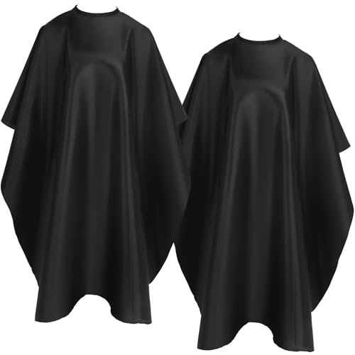 FEBSNOW 2Pcs Barber Cape for AdultsProfessional Hair Cutting Cape with Closure Snap Waterproof Salon Capes - Image 1