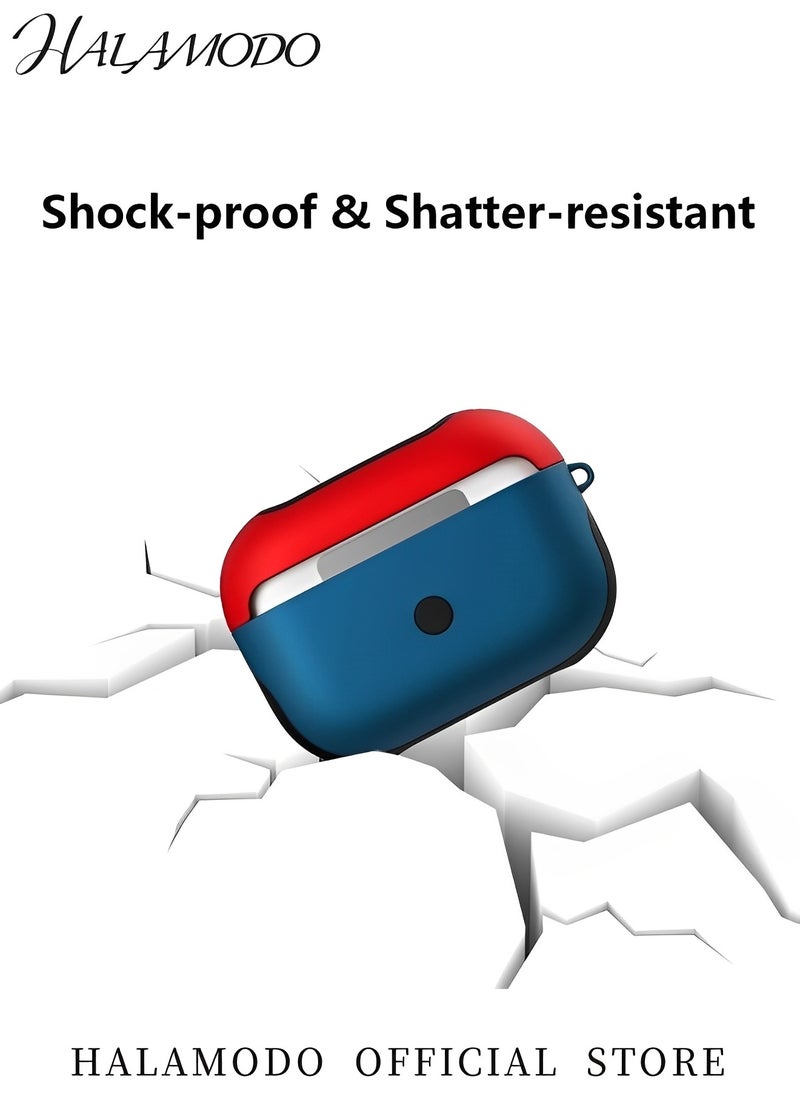 Generic - Protective Case Cover Compatible with Apple AirPods Pro 2019 Drop Prevention & Shock Resistance Protective Shell Soft Silicone & Hard Shell Dual Layer Charging Case Cover - Image 1