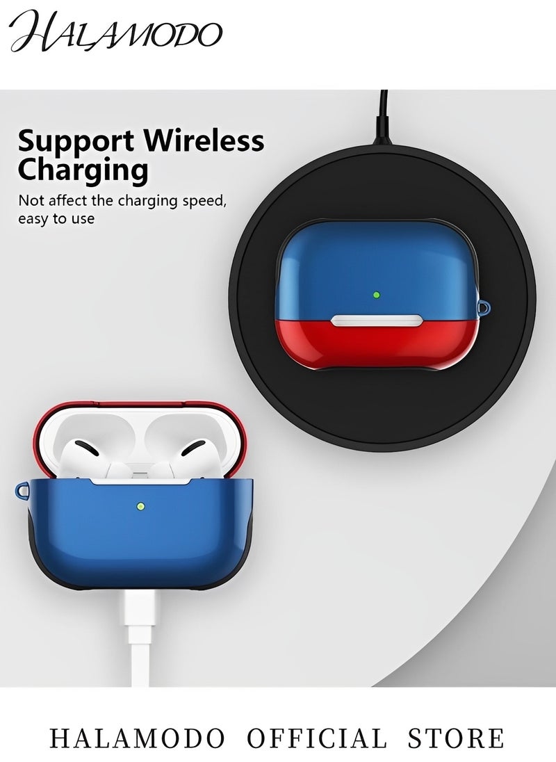Generic - Protective Case Cover Compatible with Apple AirPods Pro 2019 Drop Prevention & Shock Resistance Protective Shell Soft Silicone & Hard Shell Dual Layer Charging Case Cover - Image 1