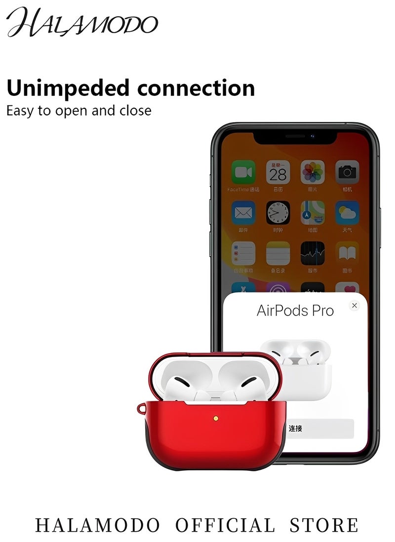 Generic - Protective Case Cover Compatible with Apple AirPods Pro 2019 Drop Prevention & Shock Resistance Protective Shell Soft Silicone & Hard Shell Dual Layer Charging Case Cover - Image 1