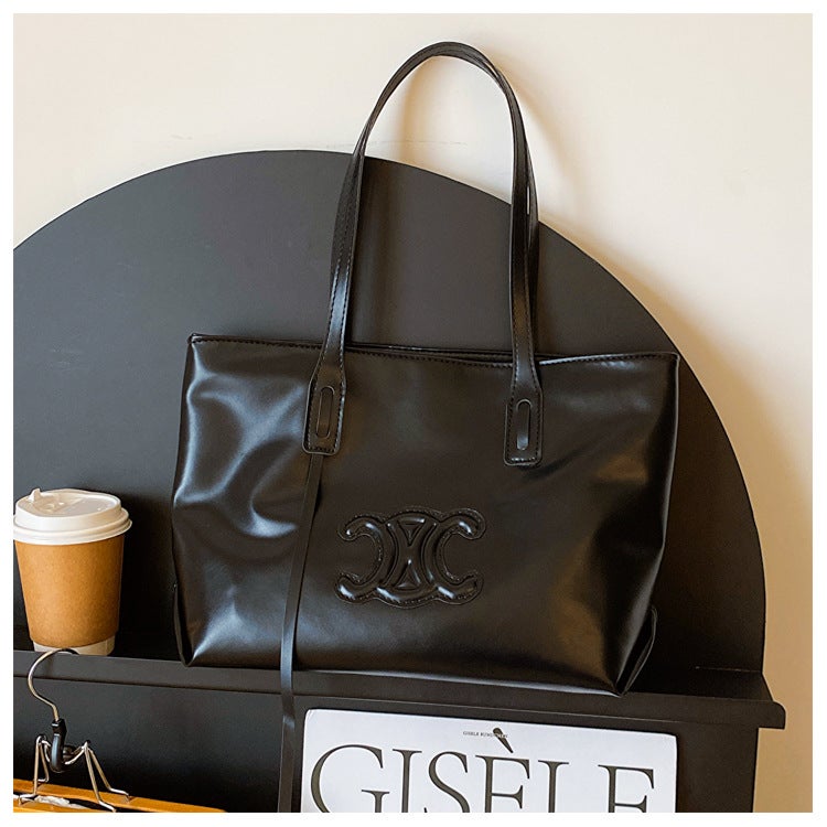 2023 Summer-Autumn Fashion Tote Bag with Large Capacity Black 