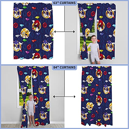 Franco Kids Room Window Curtains Drapes Set, 82 in x 84 in, Sonic The Hedgehog, Anime - Image 5
