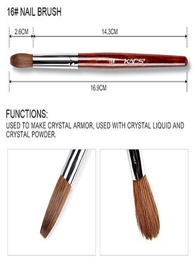 KADS 4Pcs Kolinsky Acrylic Nail Bursh Set 12# 14# 16# 18# for Acrylic Nails Painting Design Art Painting - Image 5