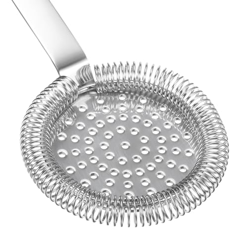 uxcell Cocktail Strainer, 1pcs - Stainless Steel Bar Strainer for Drinks, Bar Tool for Bartender (Silver, 200mm) - Image 3