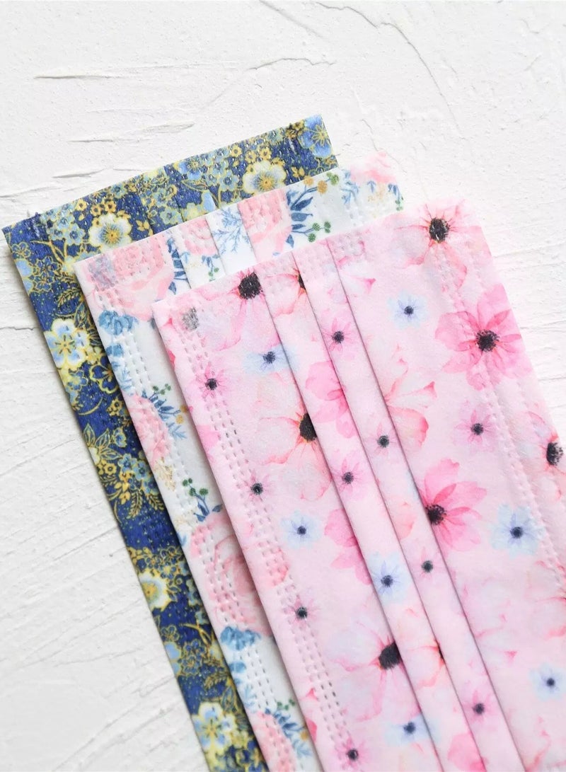 3pcs Ditsy Floral Pattern Face Covering  - Image 2