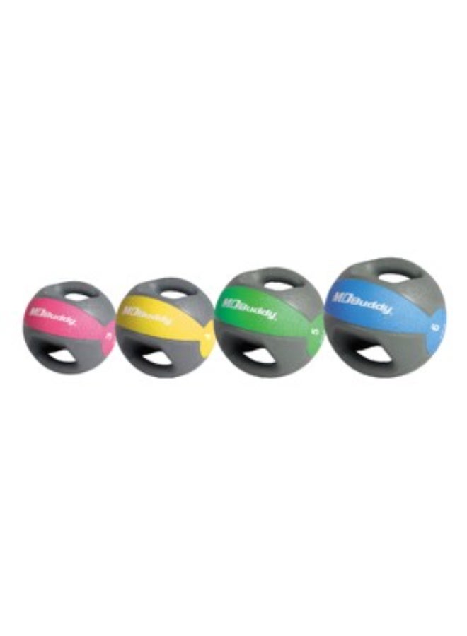 MDBuddy MDBuddy Custom Rubber Exercise Ball with Dual Grip and Weighted Ball Handles - Image 1