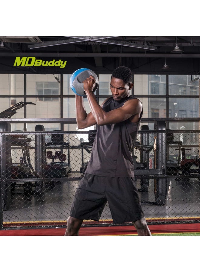 MDBuddy MDBuddy Custom Rubber Exercise Ball with Dual Grip and Weighted Ball Handles - Image 4