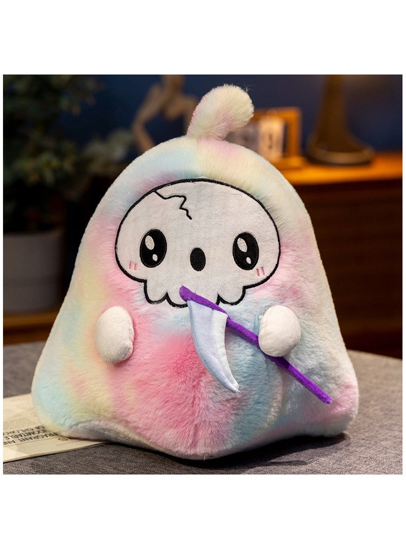 Y&D 1-Piece Funny Holiday Party Doll Skull Head Sickle Death Throwing Pillow Plush Toy Company Activity Gift  - Image 1