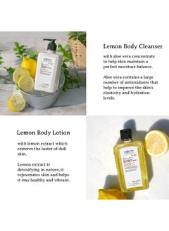 C. O. Bigelow C.O. Bigelow Apothecary Duo, Lemon Body Care Gift Box with Body Soap & Lotion, Gift Set of Two - Moisturizing Lotion & Liquid Hand Wash for Dry Skin - 10fl oz Each  - Image 2