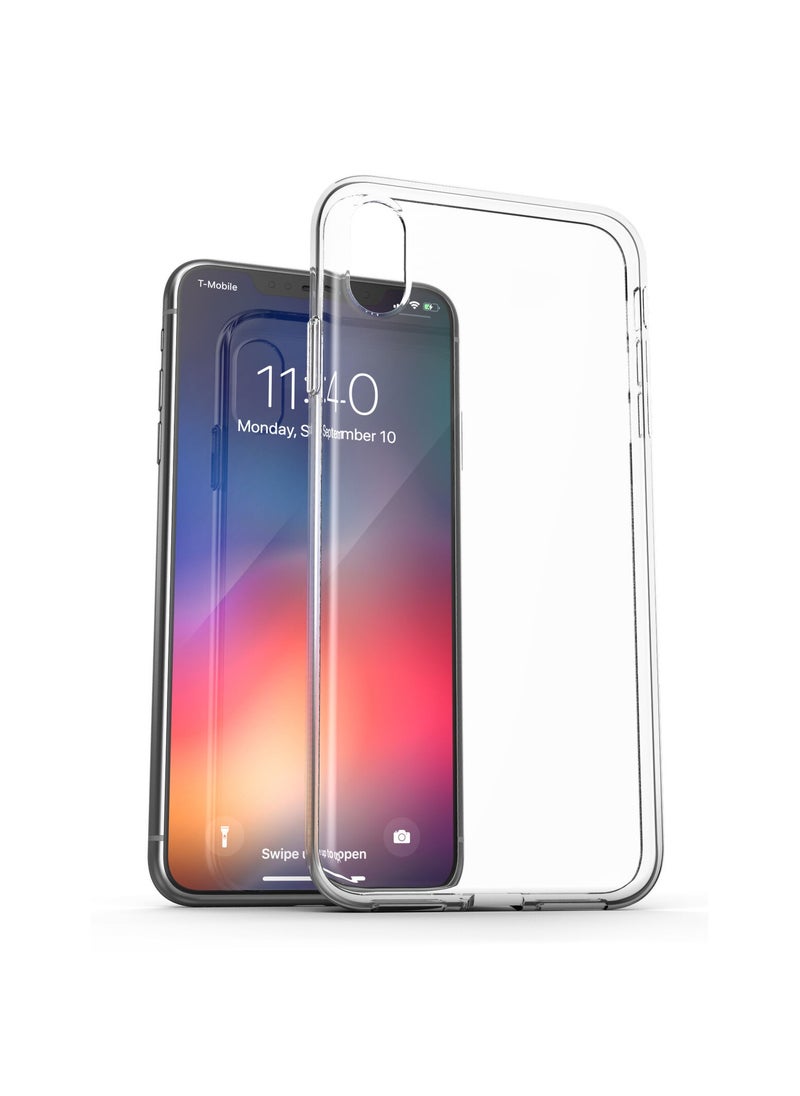 Generic - For Apple iPhone X/Xs HD Transparent Tpu Silicone Back Cover , Anti Yellowing And High Protective From Shocks Compatible For Apple iPhone X/Xs (5.8') (Transparent) - Image 1
