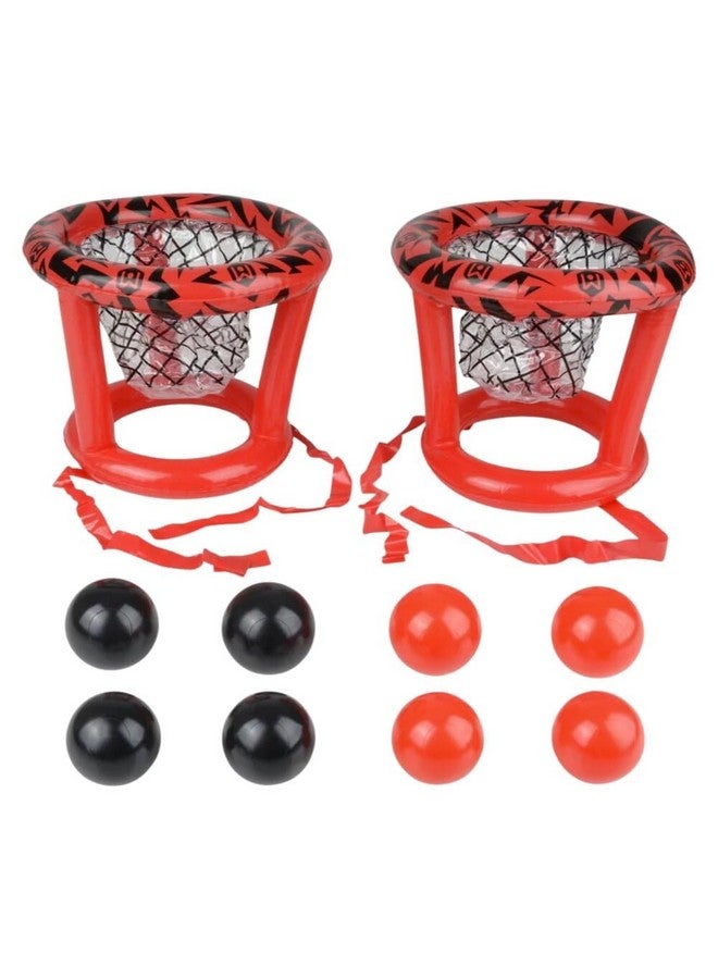 Little Kids Wicked Big Sports Inflatable Basket Heads, Funny Basketball or Toss Game for Outdoor or Indoor Play, Red (1913) - Image 1