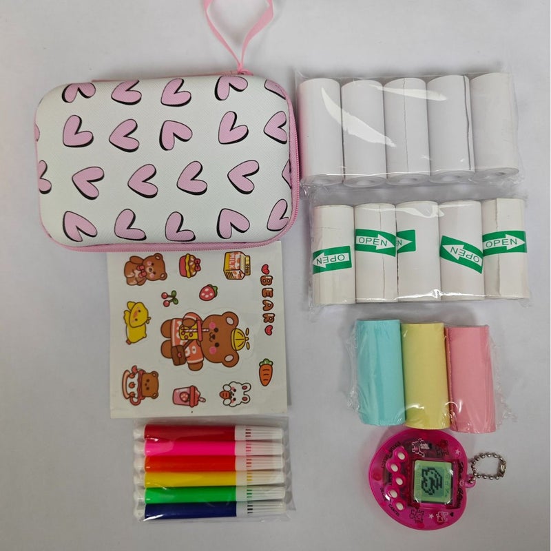 Mini Printer Thermal Paper 57*25Mm Sticker Color Paper Cash Register Receipt Paper Label Printing Paper - Image 1