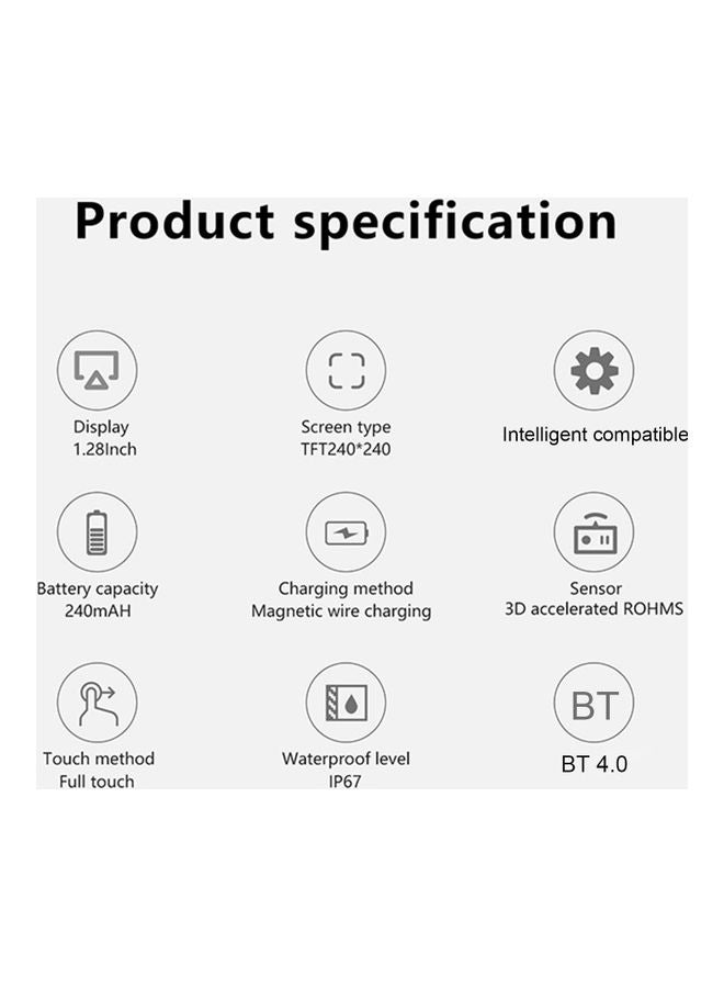 NIBEMINENT MT1 Smart Watch Fitness Tracker Bracelet Sport Band Black - Image 3