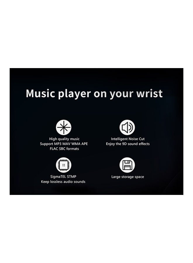 NIBEMINENT MT1 Smart Watch Fitness Tracker Bracelet Sport Band Black - Image 2