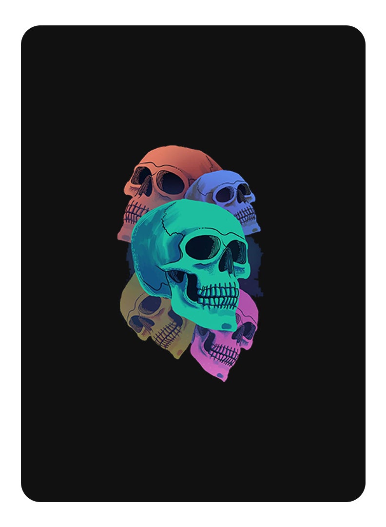 Theodor Protective Flip Case For Xiaomi Pad 5 Pro 12.4 With Trifold Stand Auto Wake Sleep Shockproof Cover Colourful Skull copy - Image 1