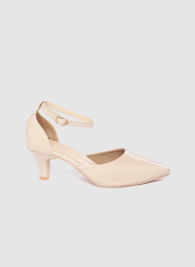 She Zone حذاء شوزون النسائي بلون البيج بتصميم بسيط - Image 4