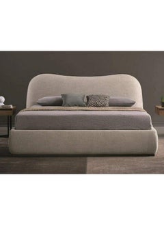 Super King Bed MDF 200x180x125 cm - Beige
