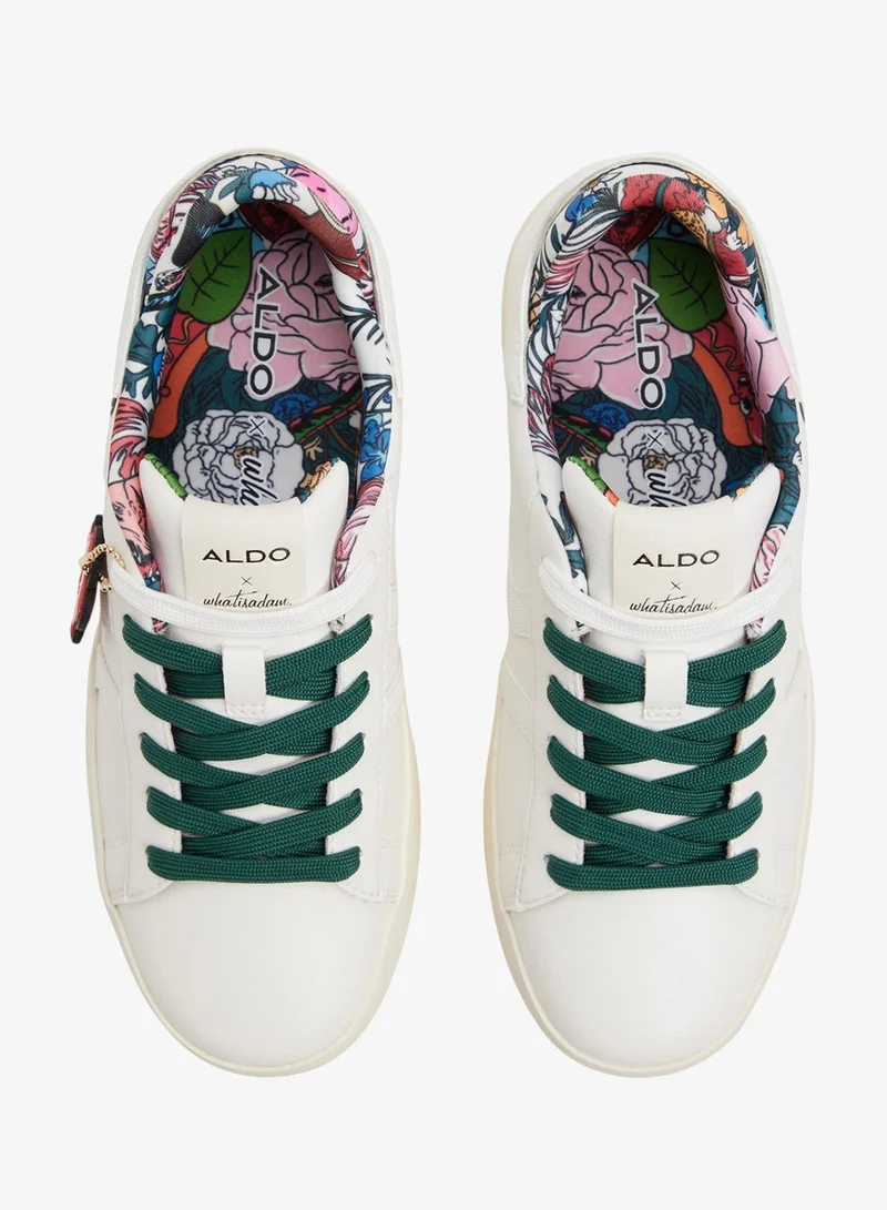 ALDO  WHATISADAM01 Printed Lace Up Sneakers for Men | Best Price UAE
