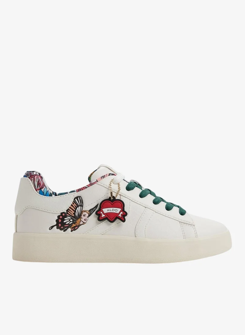 WHATISADAM01 Printed Lace Up Sneakers