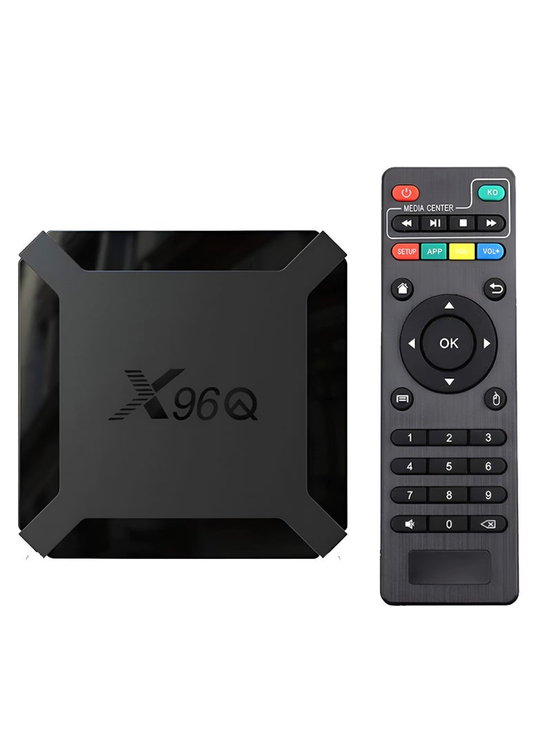 TV Box Android 10.0 X96Q Allwinner H313 Quad Core Set Top Box V7545EU-8G_P Black  - Image 1
