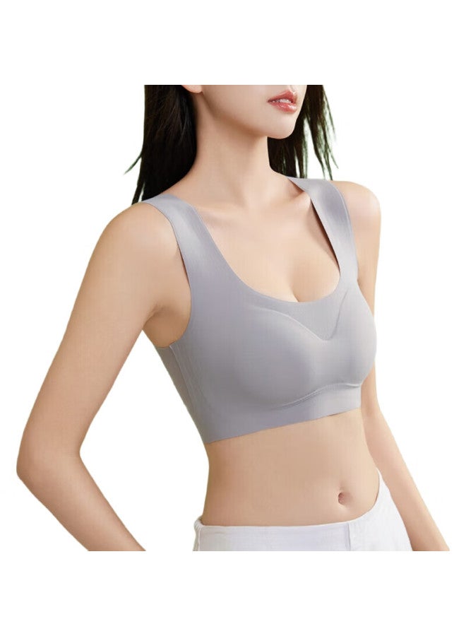 Modal 2-Piece Sports Bra For Women, Thin Seamless Vest, Wireless, Beautiful Back, Shock-Absorbing, For Running, Plus Size Bra, Xl - Image 3