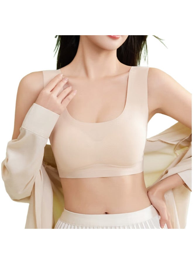 Modal 2-Piece Sports Bra For Women, Thin Seamless Vest, Wireless, Beautiful Back, Shock-Absorbing, For Running, Plus Size Bra, Xl - Image 2