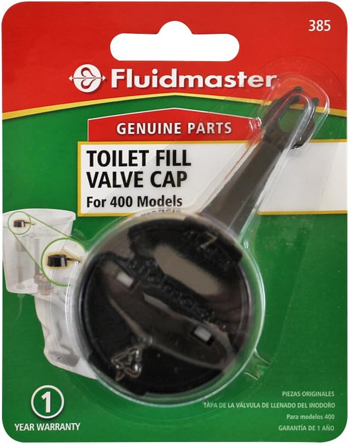 Fluidmaster 385 Toilet Replacement Cap Assembly for 400A Fill Valves, Black, 4.75 x 3.75 x 1.47 - Image 2