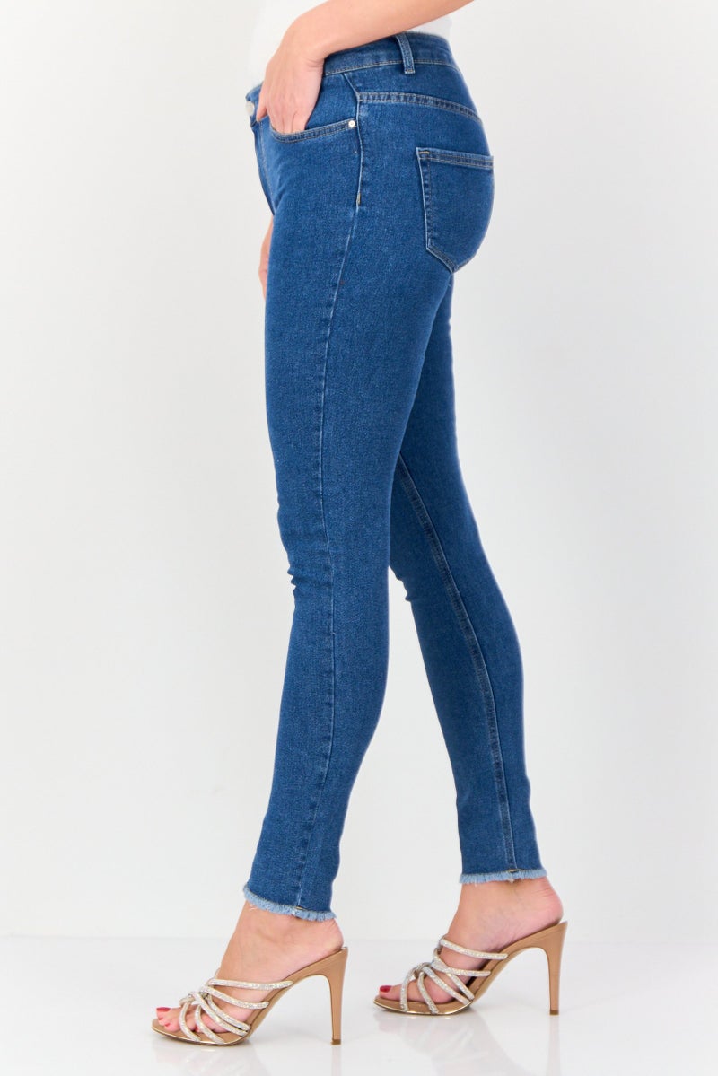 ONLY Jdy By Only Women Skinny Fit Solid Stretchable Jeans, Light Blue  - Image 2