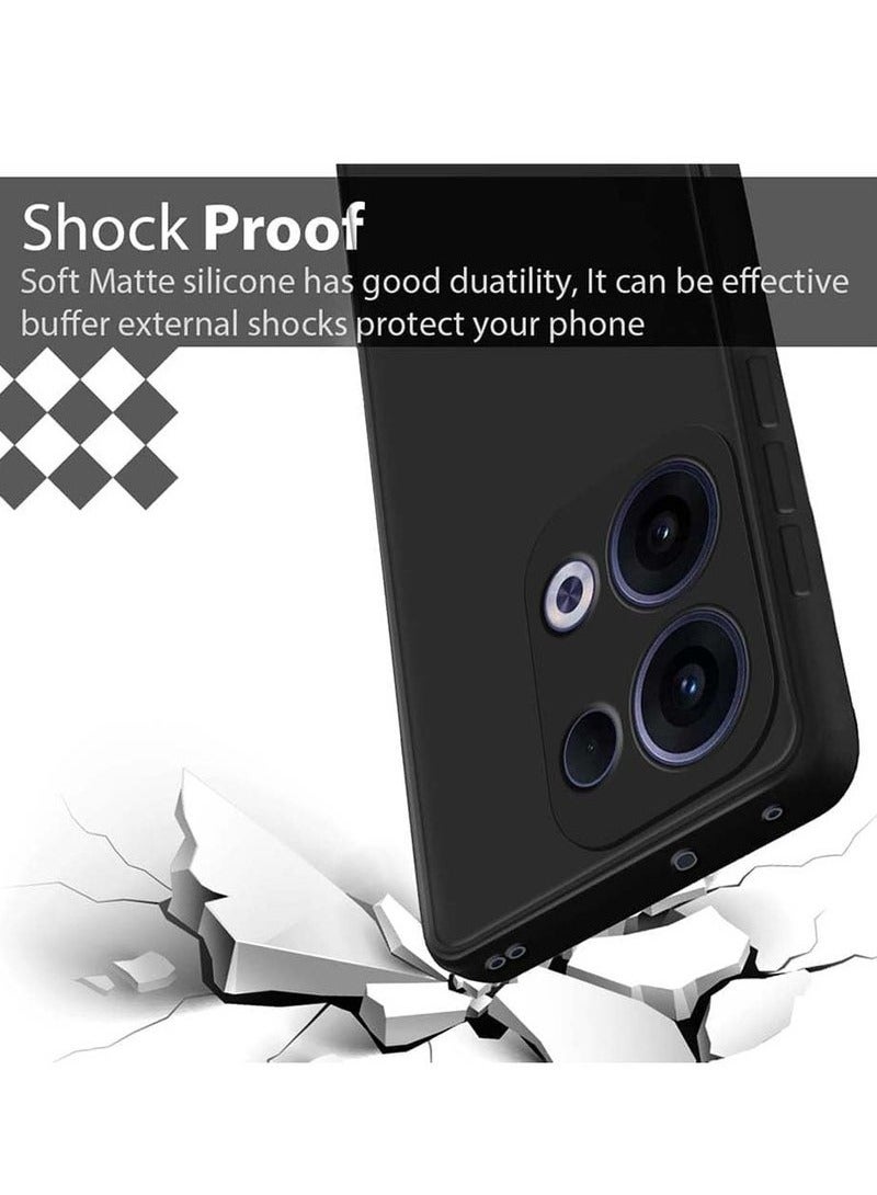 JAJEEK OPPO Reno 13 5G Case Cover – Soft Silicone Matte Finish Back Cover with Inner Fabric Lining – Shockproof Protective Case for OPPO Reno 13 6.5-inch - Image 2
