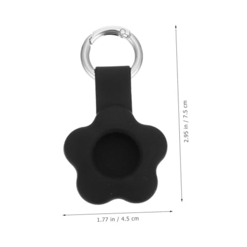 6pcs Silicone Protective Case Cover with Keyrings for Lightweight Keychain Holder Compatible with Tracker for Boys and Girls Bags Dog Leash and Valuables - Image 2