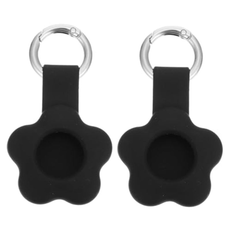 6pcs Silicone Protective Case Cover with Keyrings for Lightweight Keychain Holder Compatible with Tracker for Boys and Girls Bags Dog Leash and Valuables - Image 1