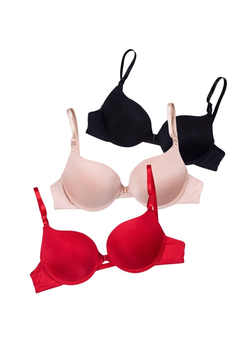 3 Pieces Ladies Front Closer Bra  - Image 1