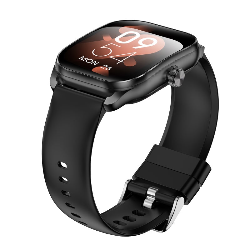 ساعة ذكية: ساعة معايرة لياقة بدنية سوداء مقاومة للماء بنظام IP67 - مراقص صحة دقيق بطارية تدوم لفترة طويلة للرجال والنساء لإدارة لياقة الصحة اليومية - Image 5
