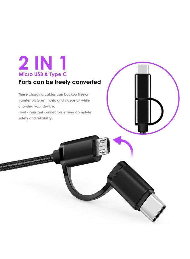 WZHENB 2Pcs USB C & Micro Charger Charging Cable for Bose 700, Bose Sport Earbuds, SleepBuds 2, QuietComfort Earbuds, QuietComfort 20 35 45 SoundSport Headphones, Bose Soundlink Color/Revolve Speaker & More - Image 4