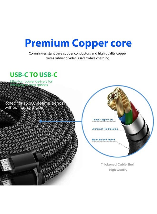 WZHENB 2Pcs USB C & Micro Charger Charging Cable for Bose 700, Bose Sport Earbuds, SleepBuds 2, QuietComfort Earbuds, QuietComfort 20 35 45 SoundSport Headphones, Bose Soundlink Color/Revolve Speaker & More - Image 2
